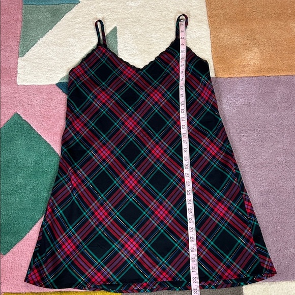 Victoria’s Secret Red Flannel V-Neck Slip Dress Large - Picture 8 of 17